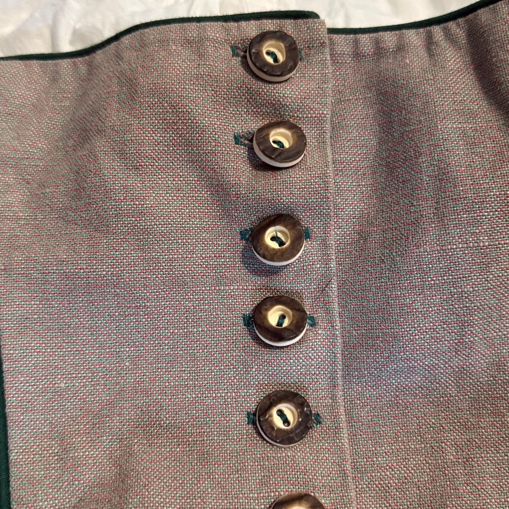 Traditional Green and Brown Dirndl Dress - Picture 3 of 10